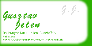gusztav jelen business card